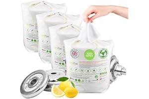 Gymitize Biodegradable Gym Wipes, Alcohol Free, Multi Surface Wipes, Surface Cleaner, Made in the UK, 100% Plant Fibre, 0% Plastic, 500 Refills Per Pack, (4 Packs)