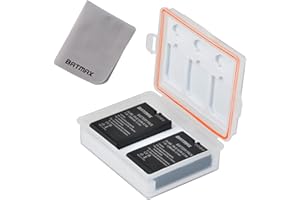 Batmax EN-EL14 EN-EL14A Akku mit Akkufach und Speicherkartenetui Kompatibel mit Nikon Coolpix P7000, Coolpix P7100, Coolpix P7700, Df, D5100, D5200, D5300, D3100 D3200 D3300 D3400 D3500