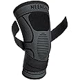 NEENCA Knee Braces for Knee Pain- 2 Pack Knee Sleeves for Pain Relief Set, Knee Compression Sleeves with Adjustable Straps for Best Fit, for Sports, Runner, Meniscus Tear, ACL, Arthritis, Joint Pain