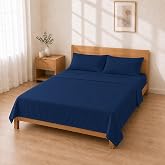 Microfibre Sheet Set 160 x 200 + 30 / 240 x 280 + 50 x 80 2 pcs, Dark Blue | Extra soft feel and warm all year round; elastic