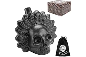 NCTNCX Aztekische Todespfeife, Authentische Menschlich Klingende Schreie, Aztec death whistle, Schreiende Azteken-Kriegspfeife, Real Screaming Aztec Death Whistle (Schwarz)