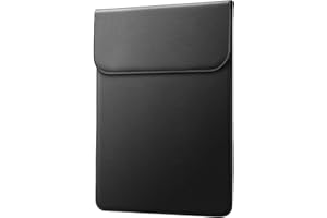 JETech Funda Slim Portatil para MacBook Pro 14 Pulgadas (M5/M4/M3/M2/M1, 2021-2025), Funda de Cuero PU con Cierre Magnético (Negro)