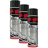 3X KWASNY 288 905 Auto-K Racing Lackspray schwarz Glanz 500ml