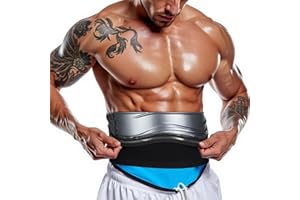 Qianyu Waist Trainer Trimmer Workout Stomach Wrap Belt Sweat Belt Band for Men Lower Belly Cincher Sauna Band Body Shaper Tummy Control For Bodybuilding Exercise Sculpt