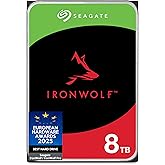 Seagate IronWolf 8TB, Internal NAS HDD, CMR, 3.5 Inch, SATA, 6GB/s, 5.400 RPM, 256MB Cache, Data Rescue Services, (ST8000VNZ0