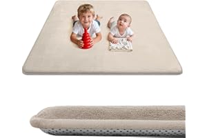 Wdmiya Tapis d'éveil Bébé 127x127x3cm, Tapis de Jeu avec Mousse Rembourrée et Fond Antidérapant Tapis, Tapis De Motricité Favorisant Le Développement Sensoriel, Cadeau Naissance Bébé
