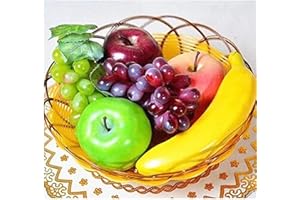 BeatlGem Artificial Plastic Realistic Looking 6 Mixed Fruits Simulation Plastic Decorative Fruits Display Creative Home Decor/Teaching
