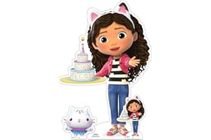 Star Cutouts SC4316 Gabby with Cake Gabby's Dollhouse Star Mini Cardboard Cut Out, Small