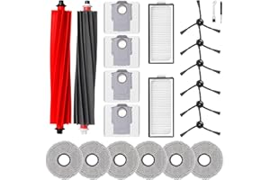 Fixbetter Kit di accessori di ricambio per Roborock Qrevo Master/Qrevo Slim aspirapolvere robot (22 accessori)