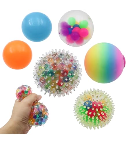 Tobar 38438 Neon Squish Ball Assortiment de Motifs et Couleurs Tobar 38438 Neon Squish Ball Assortiment de Motifs et Couleurs