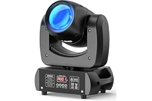 LELEGHT 100W Moving Head Disco DJ Stage Light Spot Beam DMX RGBW LED with 18 Prism for Partylight Effect Club Bar Wedding Christmas Halloween Carnival Easter Celebration