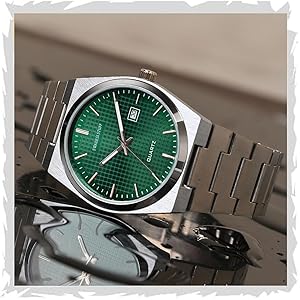 SWADESI STUFF Stainless Steel Date Display Mens Wrist Analogue Watch (Blue), Dial-Color:Multicolour, Band Color:Silver