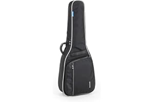 Gewa 212300 Housse Guitare Economy Basse acoustique Gig Bag, noir, indéchirable et imperméable