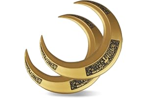 LIKUNGOU Moon Scimitars Crescent Darts Marc Spector's Handheld Weapon Leather Cosplay Props Superhero Boomerang, Halloween Cos Collectibles Gifts for Fans (2pcs)