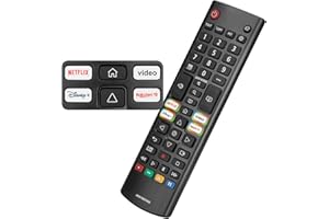 OMAIC Mando Universal de Reemplazo para LG Smart TV, Control Remoto Infrarrojo Mejorado con Botones de Acceso Rápido para Netflix, Prime Video, Disney+ y Rakuten TV