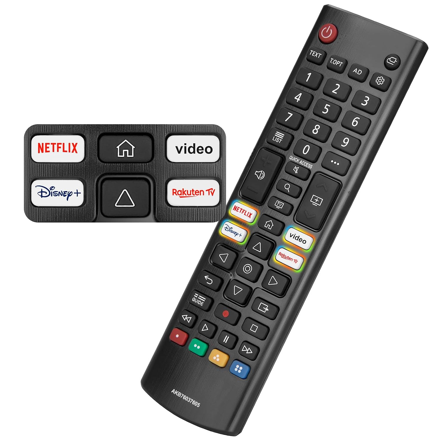 Telecomando Universale per LG Smart TV con Pulsanti Diretti | Compatibilità Completa con LG Smart TV | Design Fedele al Modello di Serie, Tasti con Funzioni Corrispondenti