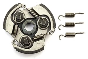 PETROLSCOOTER Bundle - 4 Items: Clutch Standard 3 Shoe + 3 Spare Springs 47cc 49cc Mini Moto Air Cooled
