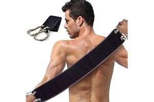 URAQT Exfoliating Back Scrubber for Shower, 37 Inches Back Washer with Handles, Soft Shower Bath Scrub for Women and Men, Double-Side Use Exfoliate Washcloth Bath Tool to Scrub Your Body Deeply