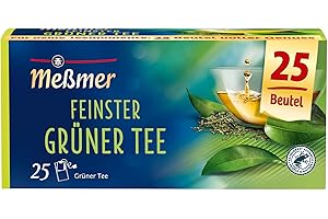 ‎MEßMER Meßmer Feinster Grüner Tee | herb-frisch | 25 Teebeutel | Vegan | Glutenfrei | Laktosefrei
