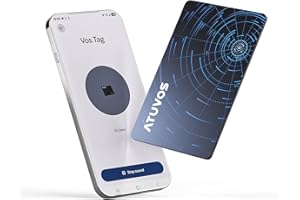 ATUVOS Dual System Ari Tag Card Tracker,Thin 0.16cm,(Wireless Charging) ，Bluetooth Item Finder Compatible with Android Google Find Hub or iOS Apple Find My App, locator suitable for suitcases,Wallet