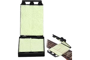 ZOVATOR Guitar Fingerboard String Cleaner, Maintaining Tool Instrument String Cleaner Guitar String Cleaners Instrument Guitars Cleaning Kit Guitars Cleaning Floss for Bass Ukulele Cleaning String Fretboard