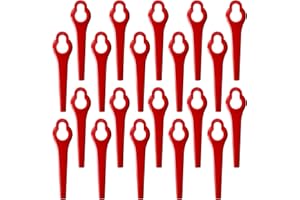 Reborn-France Lot de 20 Lames Coupe-Bordure 95 mm en Nylon – Compatibles Ferrex/Aldi Far 20-i 20 V & 40 V – Lames de Remplacement pour Coupe-Bordure sans Fil