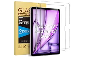 SPARIN 2 Pezzi Vetro Temperato Compatibile con iPad Pro 13 pollici M4 2024 / iPad Air 13 pollici M2 2024, Pellicola Protettiva, Facile Installazione