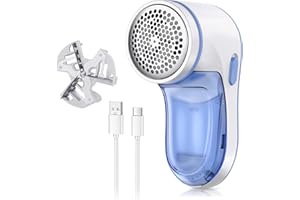 SATHYCHANPY Rasoir Anti Bouloche Électrique,Anti Bouloche Vetement de USB Rechargeable Portable,Convient pour la Laine,Le Pull,Le Manteau,Lame de Rechange