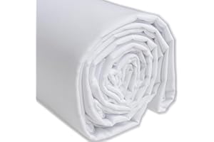 IPEA Tessuto in Cotone Popeline Bianco - 200 cm x 150 cm - Made in Italy - Tessuto al Metro per Cucito, Abbigliamento, Fodere, Arredamento, Accessori, Patchwork, Stoffa Tinta Unita per Cucire