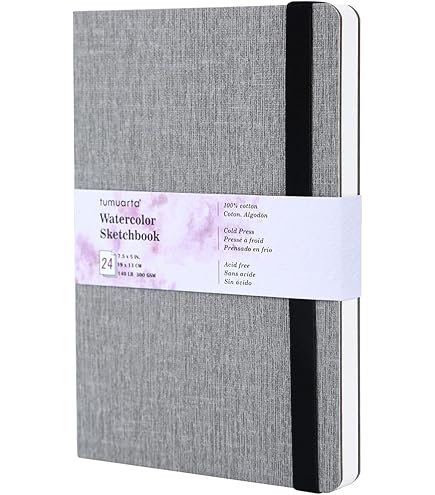 CARNET SENNELIER URBAN WATERCOLOR ROUGH BOOK ACCORDEON 300 Gr VERT F 16 X 24 Cm