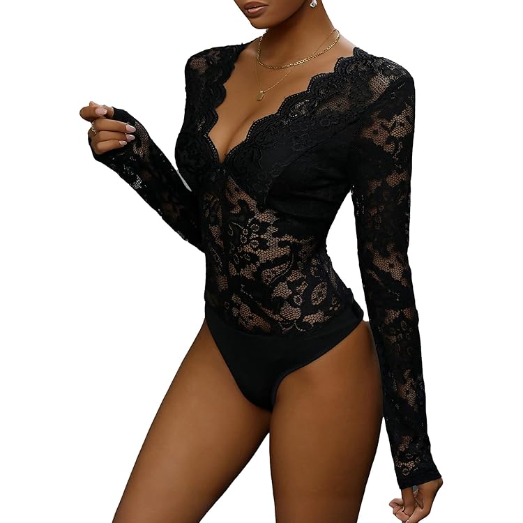 Abi Collo Drto In Maglia Trasparente Inserire Cut Out | SHEIN ALIA - Foto 3