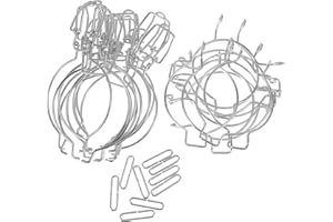 Alipis Fibbia Con Blocco a Filo Per Barattoli Sigillati 10 Pezzi in Acciaio Inossidabile Chiusure Ermetiche Per Contenitori in Vetro Accessori Per Conservazione Domestica E Commerciale