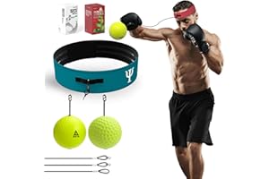 OOTO Boxing Reflex Ball, Boxing Training Ball, 2 Boxing Training Balls with Double-Layer Adjustable Headbands, mens stocking filler gifts