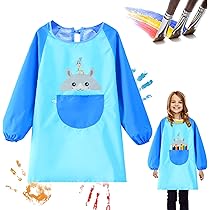 Pipihome Tablier Peinture Imperméable, Blouse Manches Longues Pour Enfants De 8