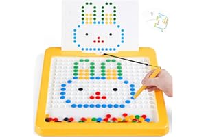 SGILE Ardesia Magica Magnetica, Giocattoli Educativi Magnetici per Bambini, Grande Lavagna Magnetica Bambino, Giocattoli da Viaggio Magnetici per Bambini 3 4 5 6 Anni Ragazzo/Ragazze