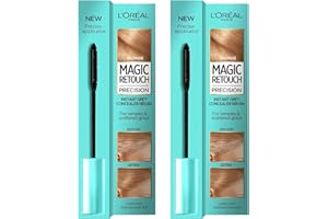 Loreal Grey Hair Cover Up Concealer Blonde, Instant Grey Coverage Root Touch Up, Hair Mascara to Cover Grey Hair Between Coloring - with Easy To Apply Precision Brush Kit - 2 Pack Plus Cheeroo Magnet