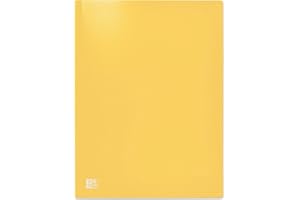 OXFORD Initial Protège-Documents A4 60 vues / 30 pochettes Couverture Polypro Jaune