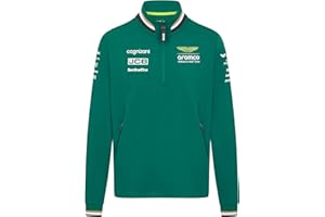 Aston Martin F1 2024 Equipo Cremallera 1/4 para Hombre - Verde, verde, M