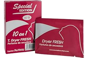 T.DRYER FRESH T. Dryer FRESH - Toallitas secadora perfumadas - Suavizante antitabaco perfumador de ropa duradero - Desodorizante profesional de ropa limpia concentrado - Perfume quita olores tejidos (100ud)