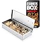 DOCOO Räucherbox aus Edelstahl für BBQ - Smokerbox für EIN tolles Aroma beim Grillen - Für Kugel-, Kohle- und Gasgrill