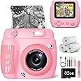Appareil Photo Instantané Enfant LETSHAHA – 1080P 20MP – Impression Thermique – Cadeau 5-12 Ans