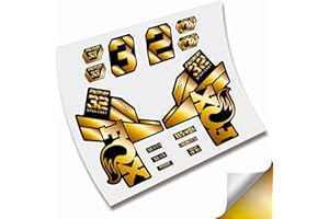 CUAC REVOLUTION Stickers Fourche Fox 32 Factory SC 2021 Fork Stickers AUFKLEBER Autocollants Bike Decals Doré