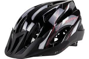 ALPINA MTB 17 kask rowerowy, Black-White-Red, 54-58 cm