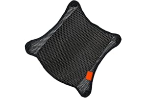 SaferCCTV Motorrad Sitzauflage 3D Mesh Luftgekühlt Motorrad Sitzbezug Atmungsaktiv Motorrad Sitzauflage L