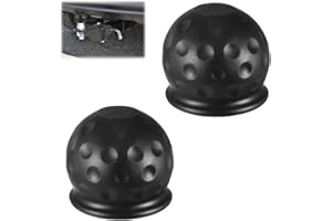 EUIOOVM 2 Stück Anhängerkupplung Abdeckung, 60 mm Gummi Anhängerkupplung Schutzkappe, Anhängerkupplung Kugelkopf, Kugelschutzkappe für Wohnmobil Anhänger RV PKW LKW