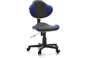‎HJH OFFICE hjh OFFICE 633000 Kinderdrehstuhl Bürostuhl KIDDY GTI-2 grau/blau Kinderbürostuhl für Schulanfänger ergonomisch, höhenverstellbar, Jugendstuhl