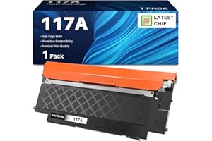 INK4U 117A Toner Compatible HP 117A W2070A Cartucho Tóner para Color Laser MFP 178nwg 179fwg 150nw 179fnw 150a 178nw W2070A W2071A W2072A W2073A, Toner 117A Negro