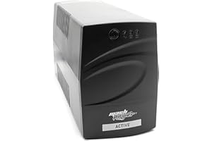 Mach Power Gruppo di continuità per Pc e casa - UPS line interactive 1000VA/510W, stabilizzatore di tensione, 1 batteria 12V/8Ah, 2 uscite Schuko/Ita UPS-LIT10P (1000VA/510W)