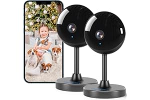 owltron Indoor Camera 2 Pack, Home Security Cameras for Baby & Elder, Pet Camera with Motion Detection, Night Vision, 2-Way Talk WiFi Cam 1080P, Baby Monitor Works with APP & Alexa