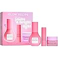 Glow Recipe Hey You, You're a Bright Light Kit - Guava Vitamin C Dark Spot Serum (30ml) Guava Vitamin C Bright-Eye Gel Cream (5ml) + Plum Plump Hyaluronic Cream (15ml) to Fade Spots & Plump Skin
